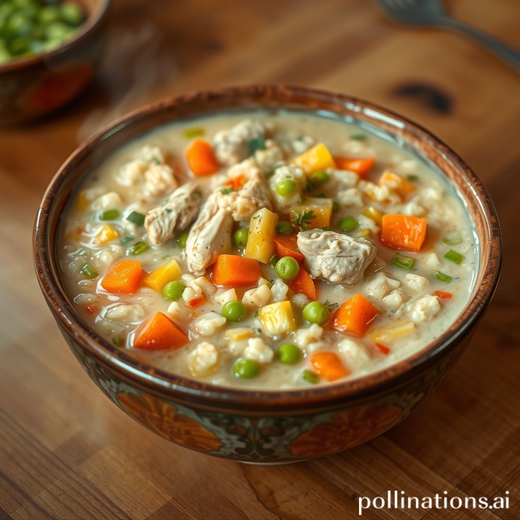 Plato de Arroz Meloso de Pollo y Verduras