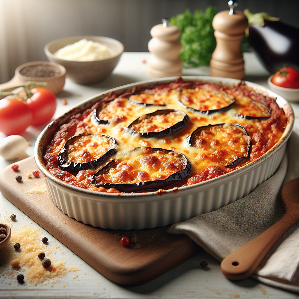 Plato de Berenjenas al Parmesano al Horno que te Sorprenderán