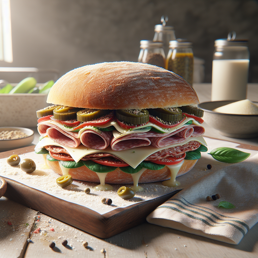Plato de Bocadillo Muffuletta