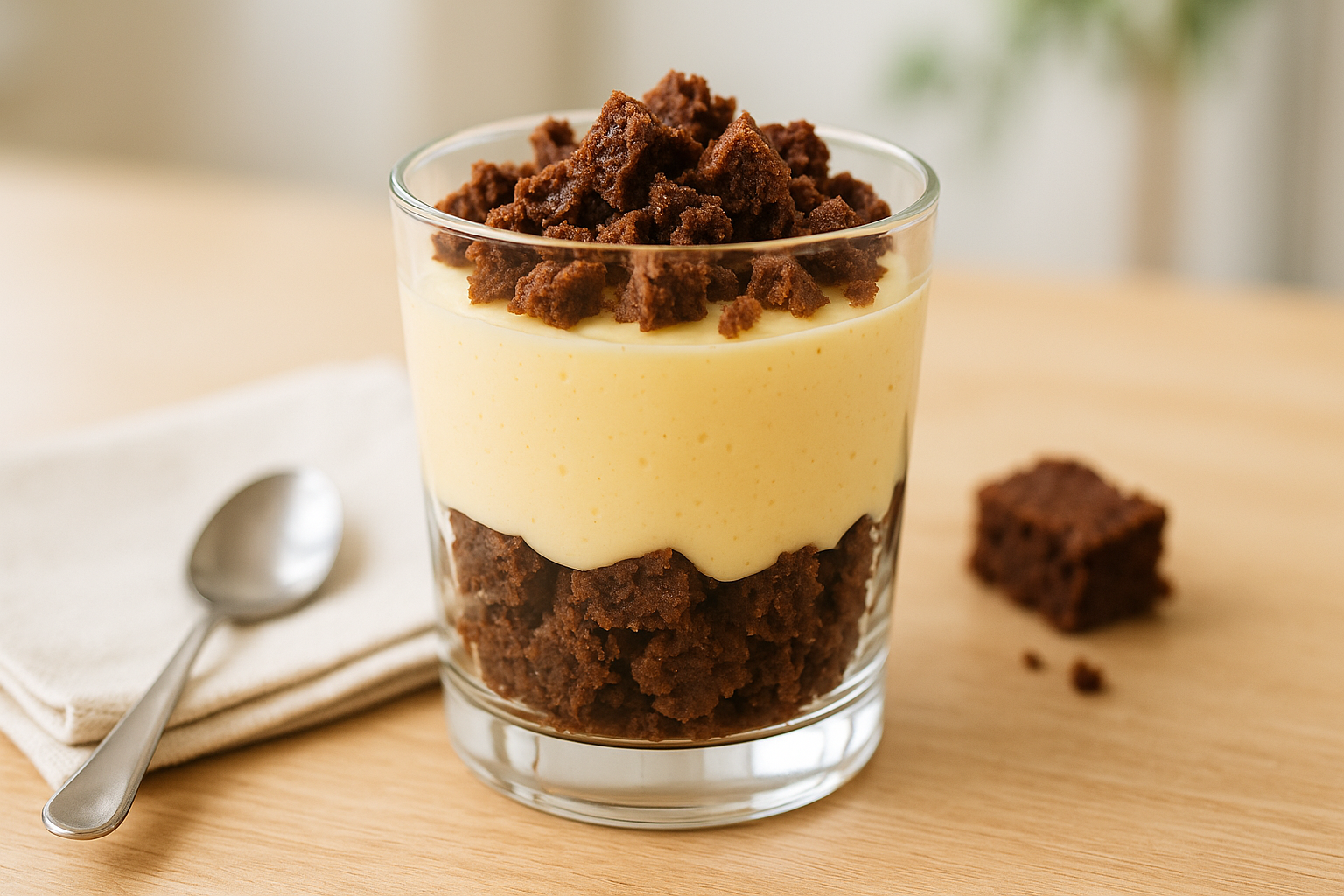 Plato de Brownies de Queso en Vaso: ¡Irresistibles y Rápidos!