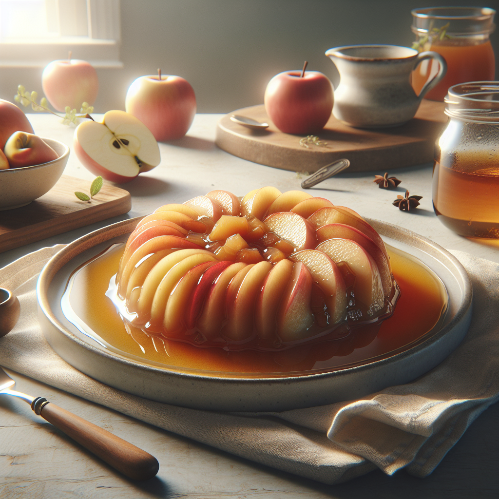 Plato de Compota de Manzana