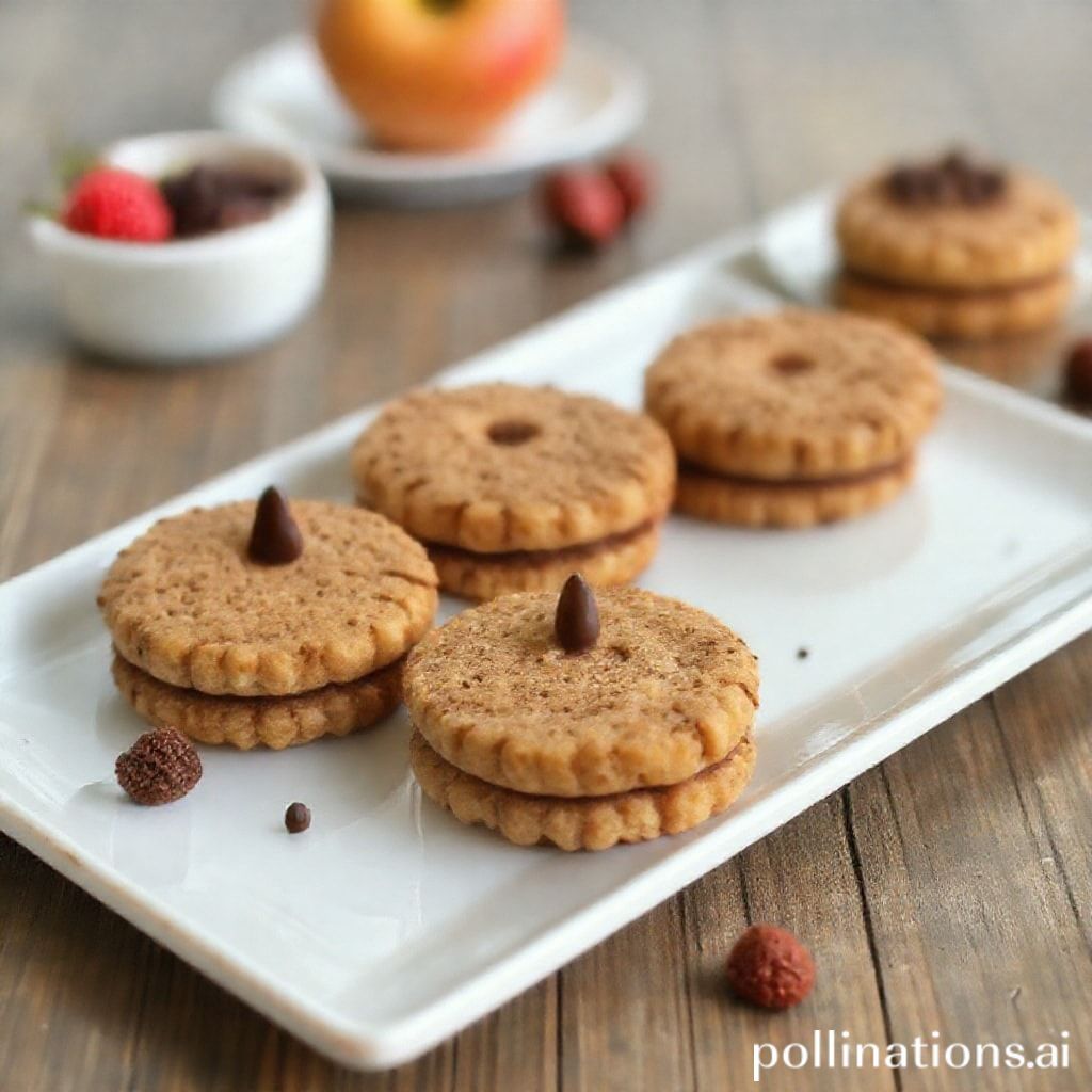Plato de Galletas de Avena y Chocolate Saludables
