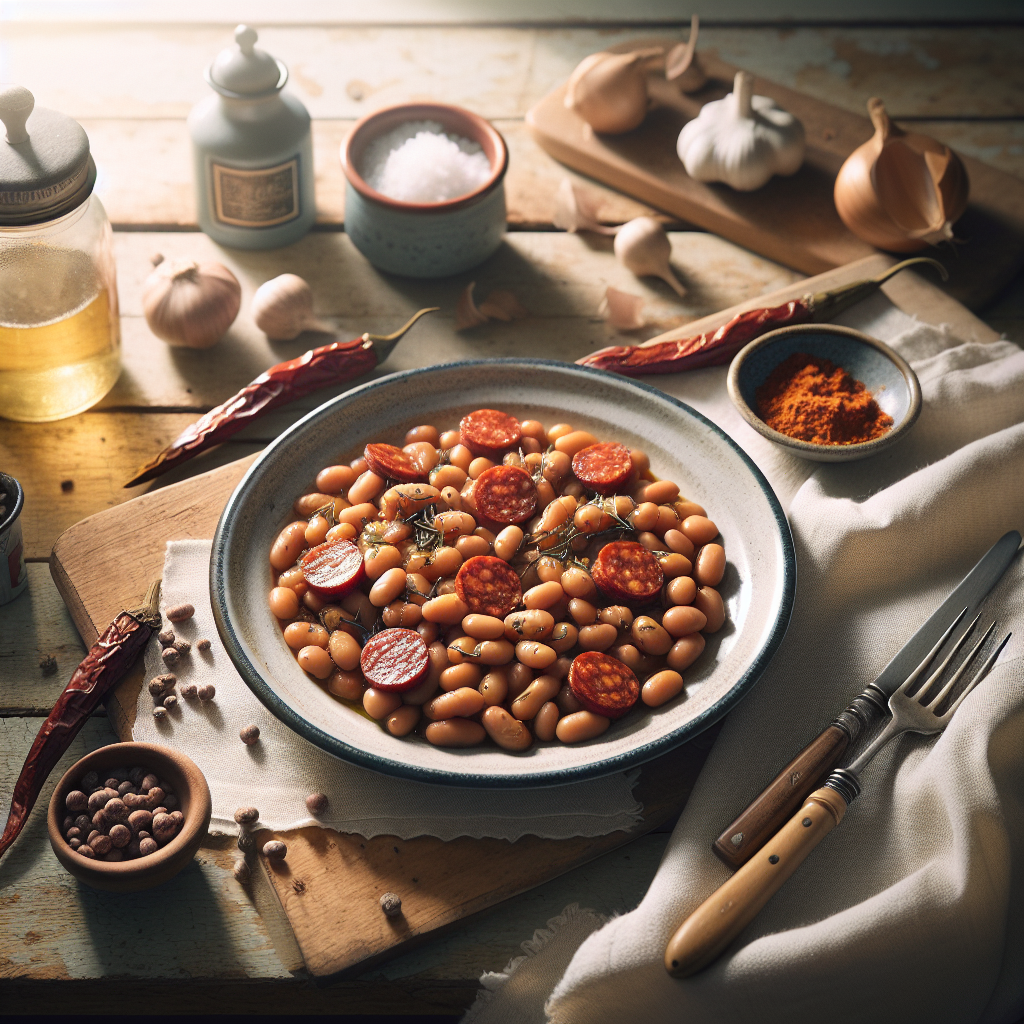 Plato de Judías con Chorizo