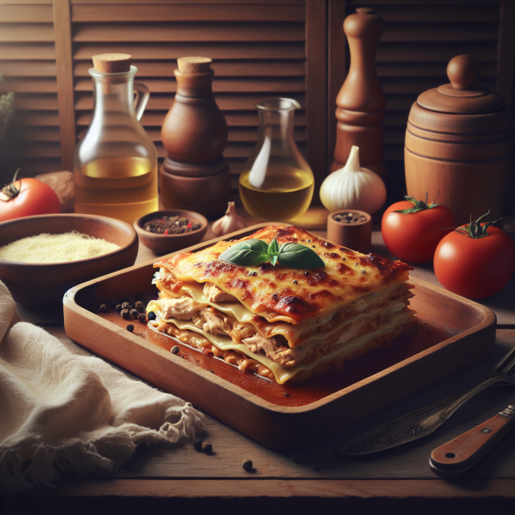 Plato de Lasaña de Pollo