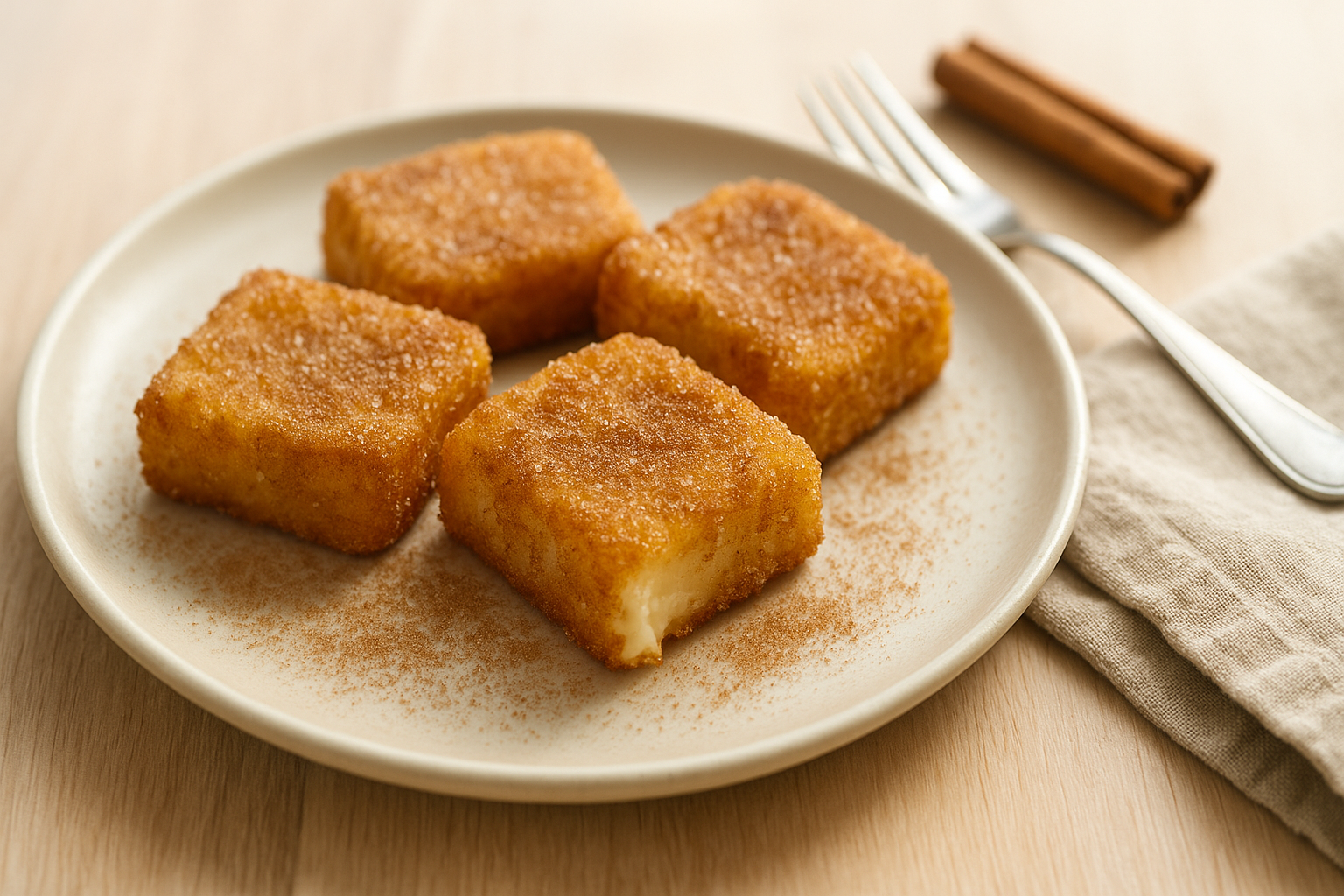 Plato de Leche frita: El postre español que conquista paladares