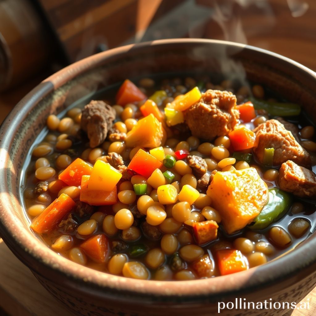 Plato de Lentejas con Verduras y Carne