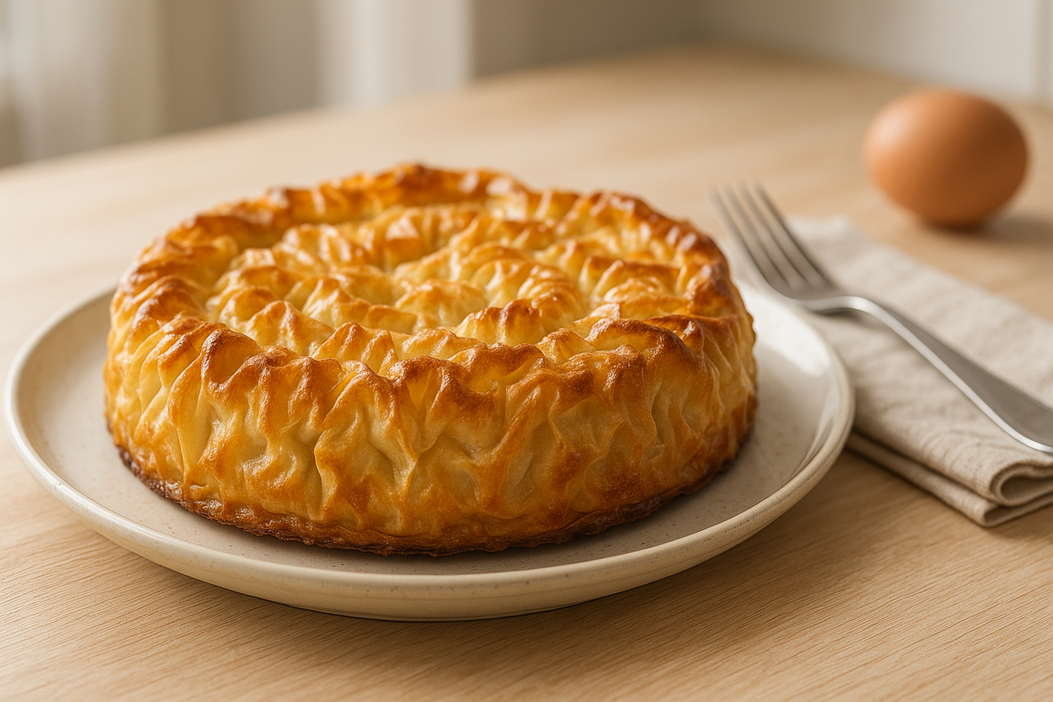 Plato de Pastel de hojaldre arrugado: una delicia crujiente