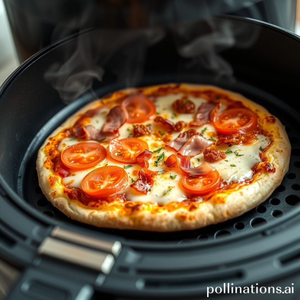 Plato de Pizza con Obleas en Airfryer
