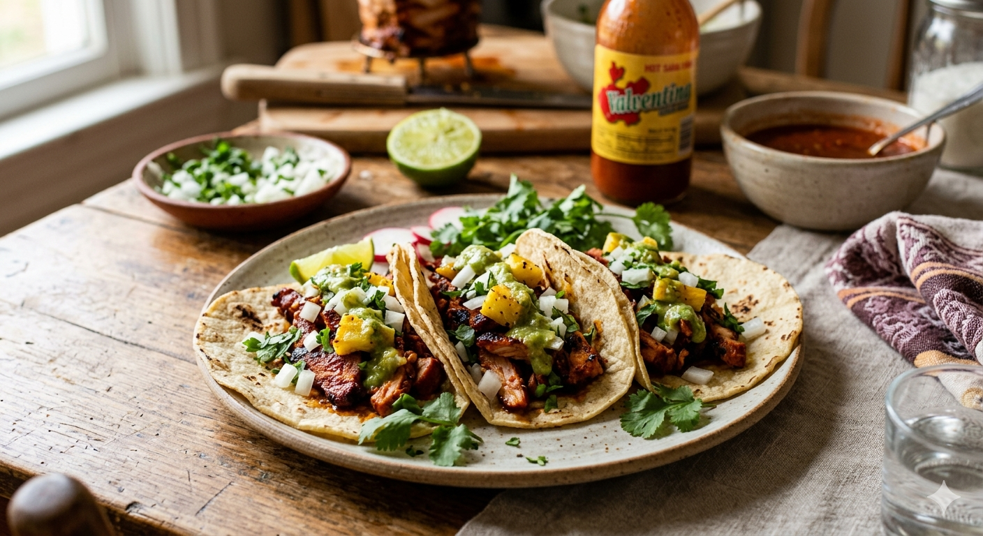 Plato de Tacos al Pastor Caseros que Enamoran