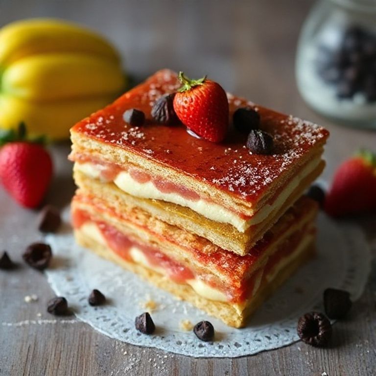 Plato de Tarta de Galletas Tosta Rica con Nocilla