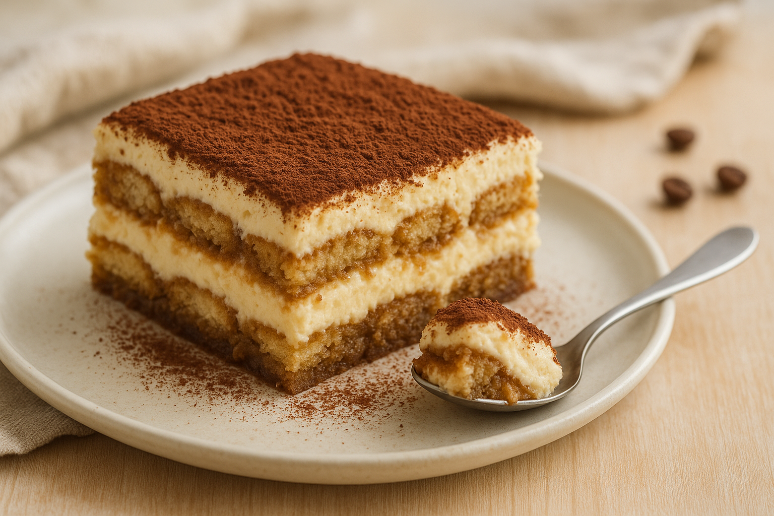 Plato de Tiramisú Clásico que Enamora en Cada Cucharada